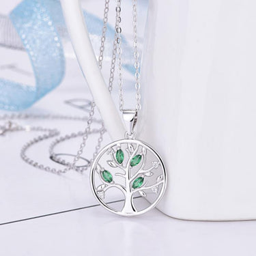 Peridot Tree Of Life Necklace YourSoulPlace.com